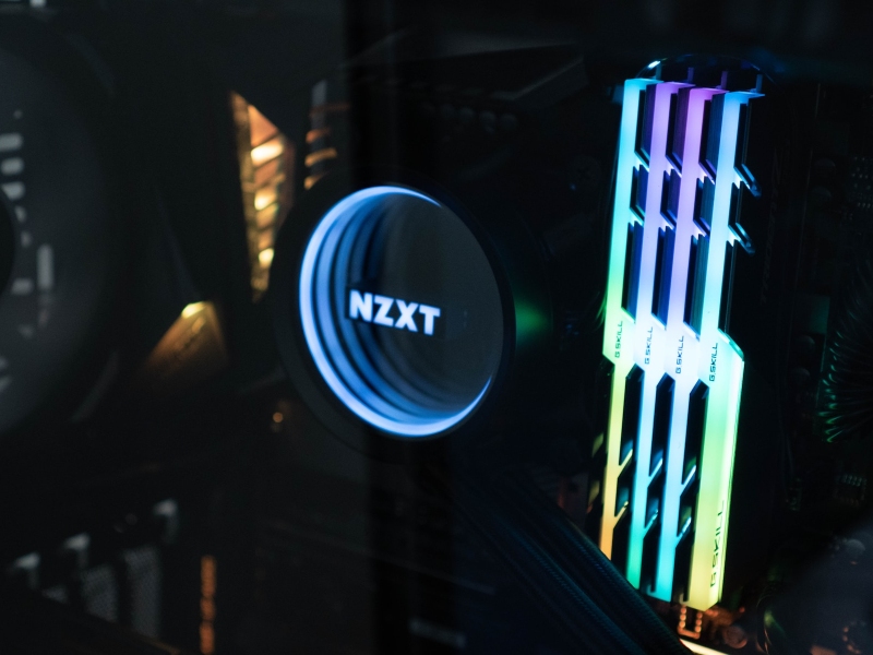 RGB RAM and a CPU cooler pump