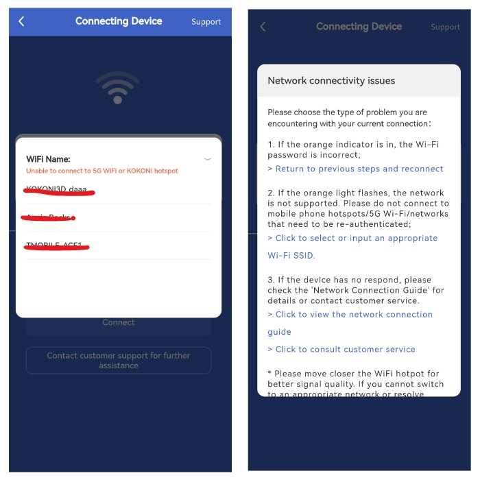 Kokoni 3d Printer Connectivity Issues