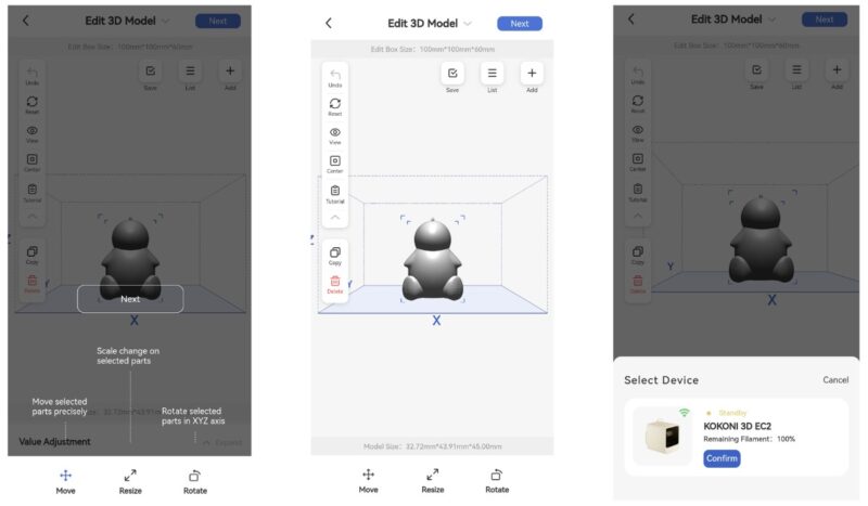 Kokoni 3d Printer Creating Print