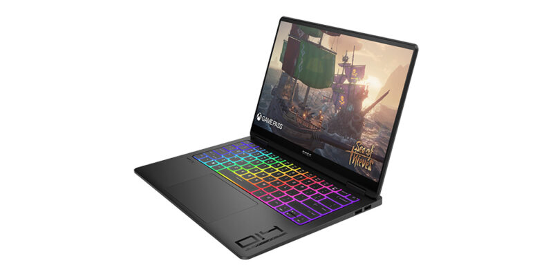 HP Omen Transcend 14 thin and light gaming laptop.