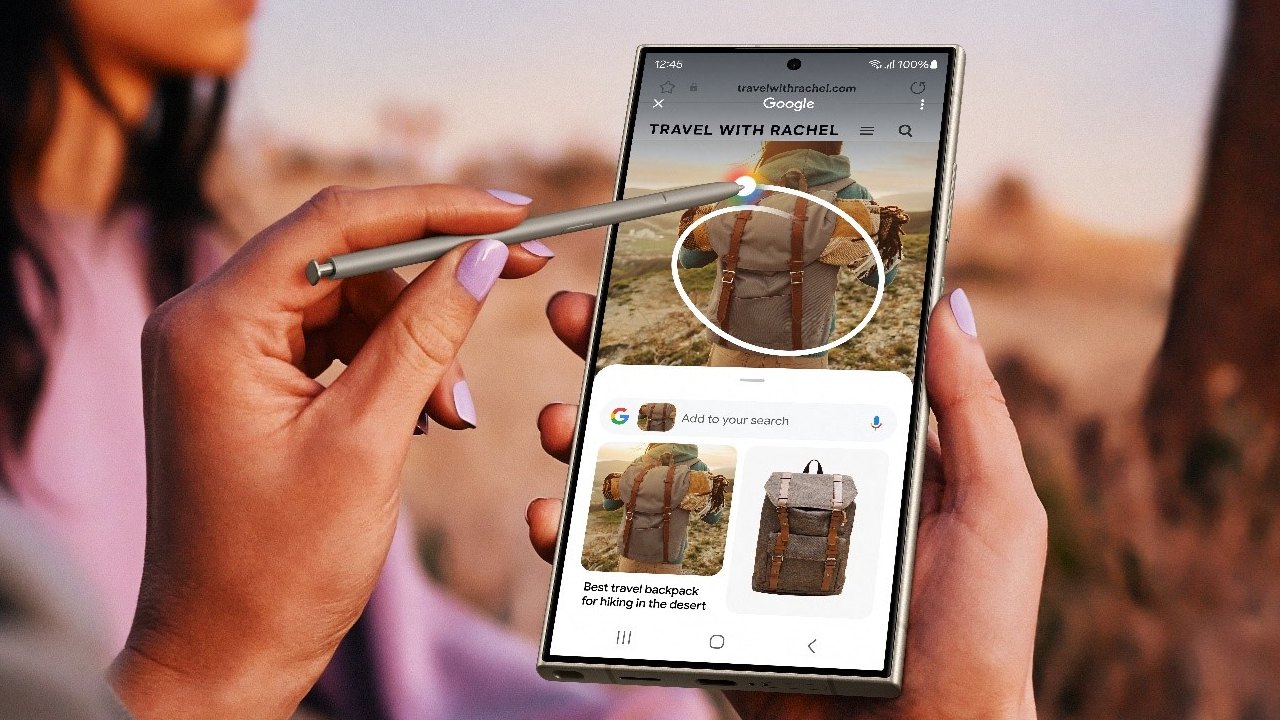 Samsung Galaxy S24 AI search