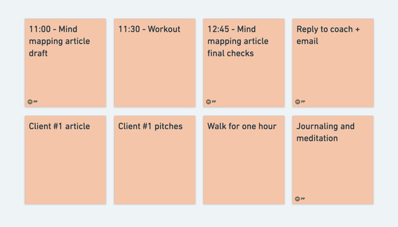 Whimsical Automatically Mapped My Daily Schedule Onto A Stack Of Sticky Notes