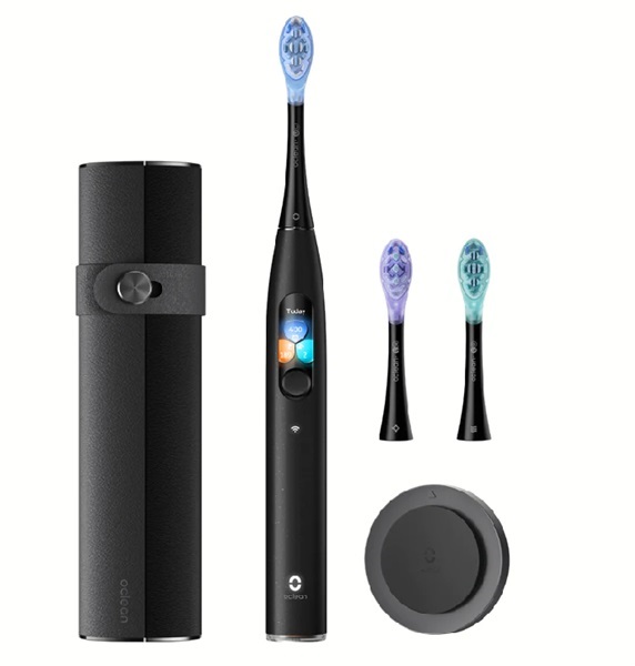 Oclean AI smart toothbrush view. 