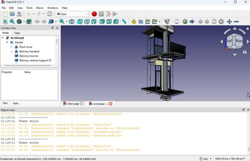 FreeCAD sample diagram