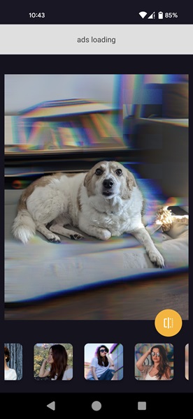 Various blurring effects in Auto Blur app. 