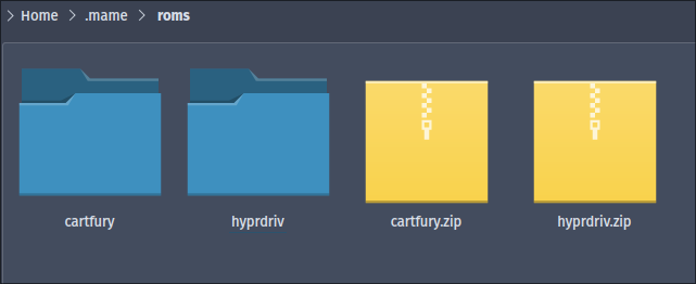 MAME file structure, CHD files within the folders in image.