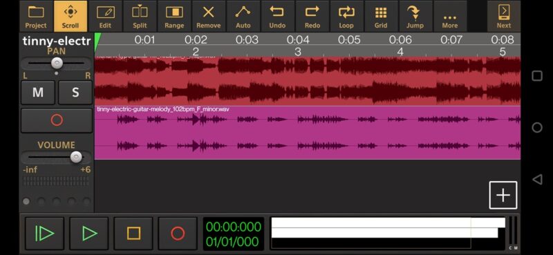 Audio Evolution Mobile app interface overview.