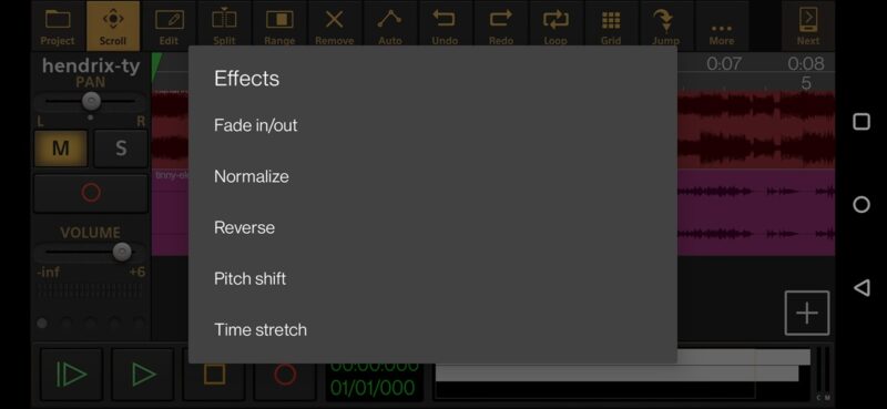 Audio Evolution Mobile app features view.