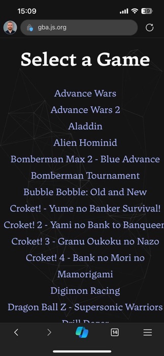 Gbaonline Emulator Game Selection