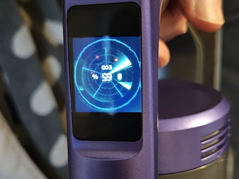 Honiture vacuum display on Eco mode.