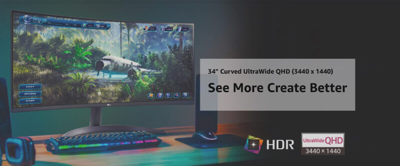Lg Curved Ultrawide Monitor Gaming Qhd