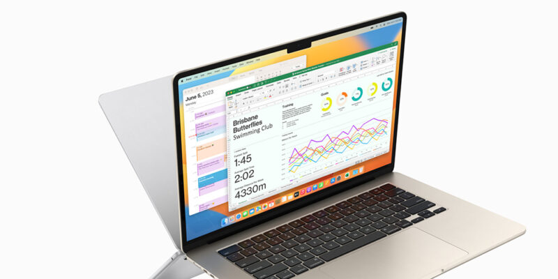 Apple Macbook Air M2 13-inch and 15-inch models.
