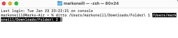 Merge Folders Mac Terminal
