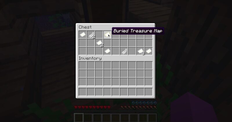 Minecraft Buried Treaasure Map In Chest