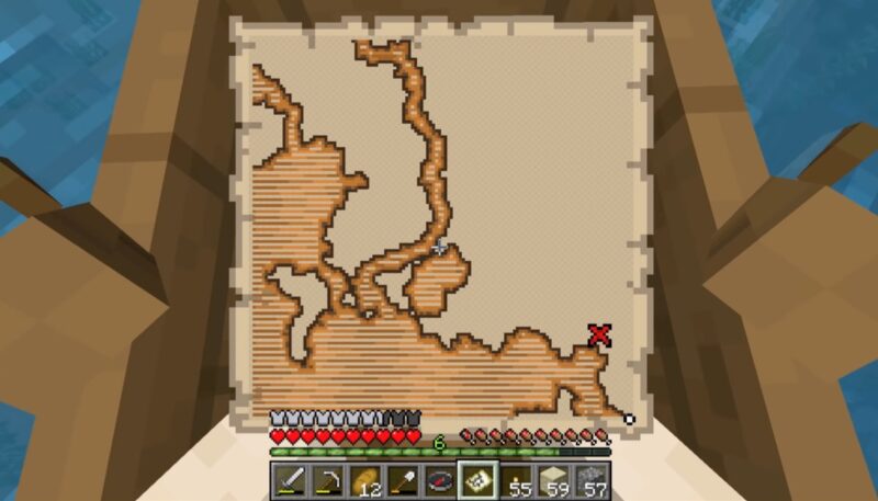 Red X marks the spot.