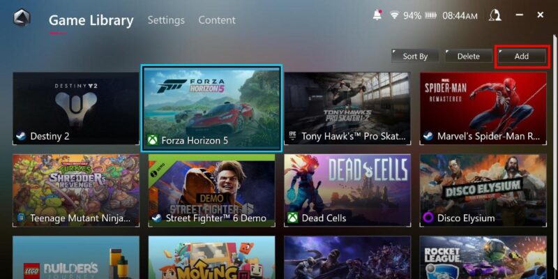 Rog Ally Armoury Crate Manually Add