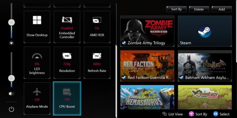 Rog Ally Command Center Disable Cpu Boost