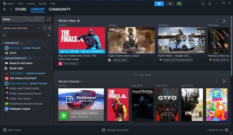 Steam Library for Steam Remote Play
