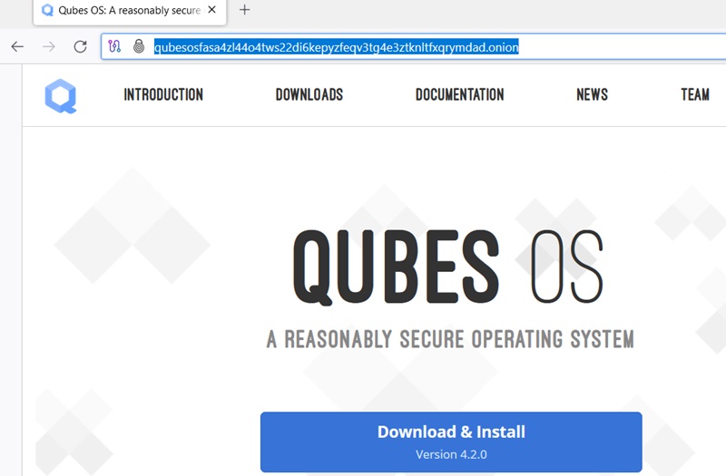 Qubes Operating system on the dark web. 