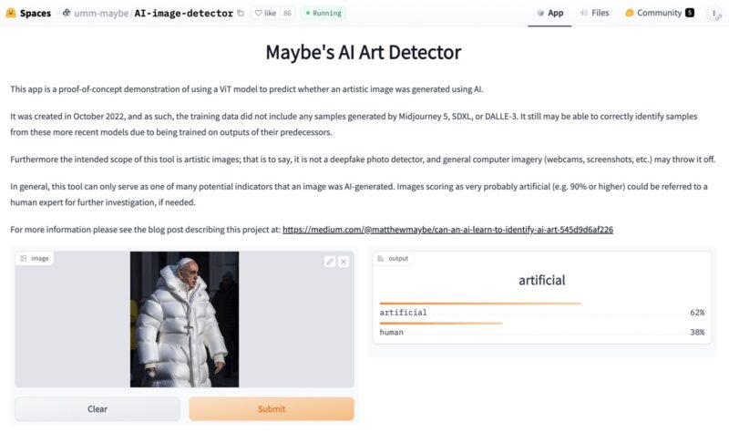 Maybe Ai Art Detector