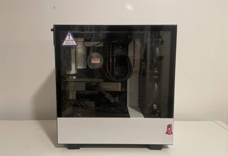 Gaming PC with tempered glass