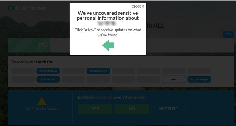 TruthFinder, a people finder website with deep forensics on many categories.