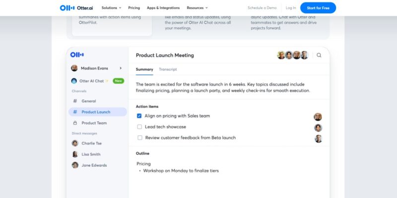 Ai Tools Productivity Otter Ai transcribe meetings