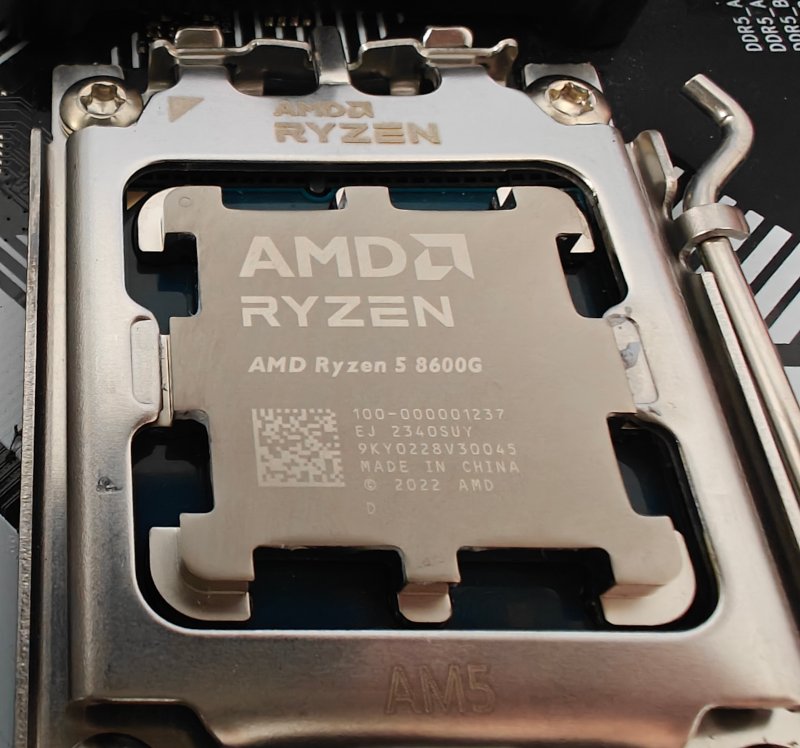 Amd Ryzen 5 8600g In Motherboard