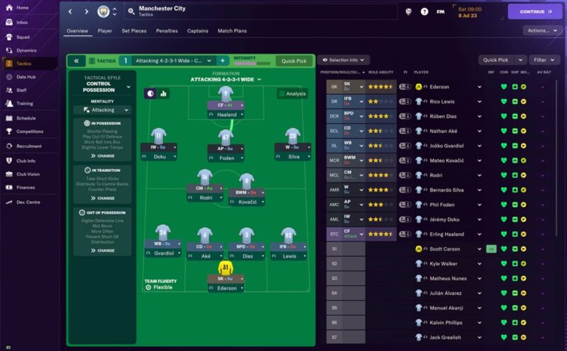 Football Manager Game Screenshot