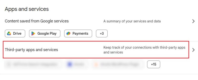 Google Account Access Third Party App Settings