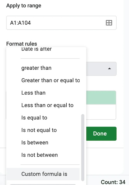 Google Sheets Duplicate Conditional Formatting Format Rules