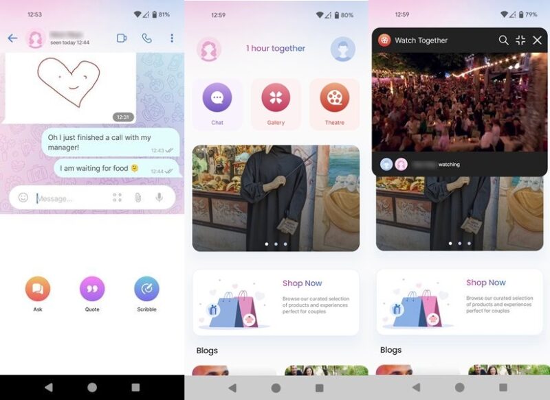 Doulop app interface overview.