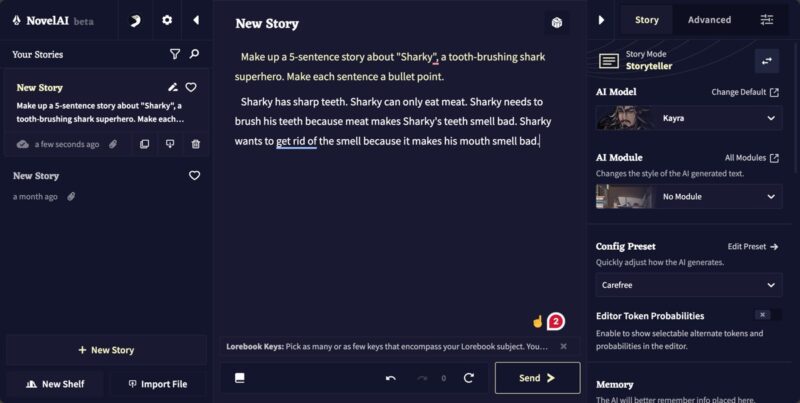 Novelai Coming Up With A Simple Story Idea