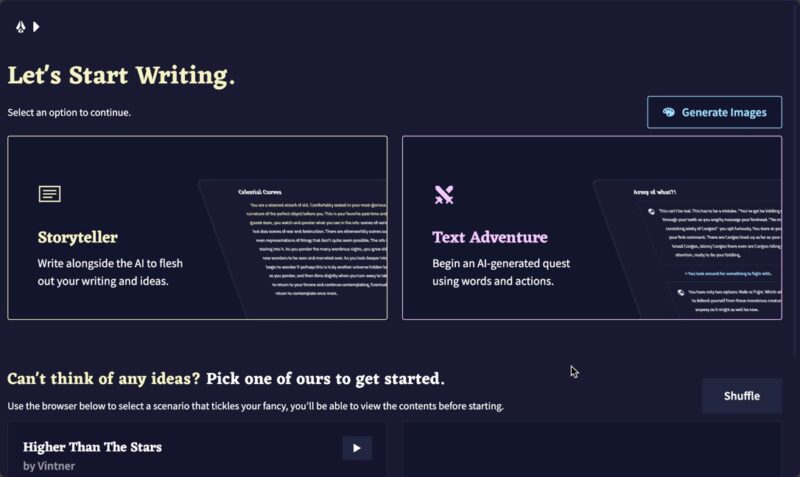 Novelai Content Generation Options