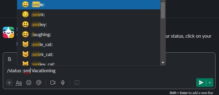 Slack Commands To Turn Your Day Around Status