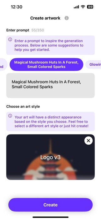 Wombo Dream Text Prompt