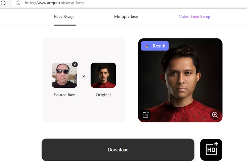 How are face swaps created? By superimposing a source face on a target. source ArtGuru