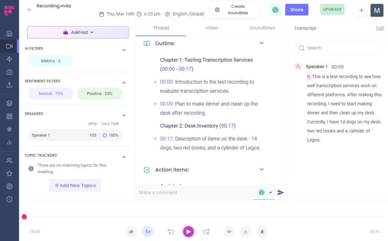 Fireflies.ai Screenshot