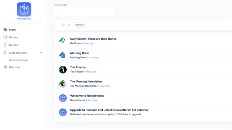Newsletterss App Image