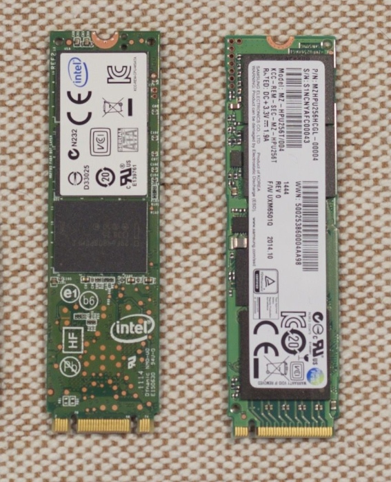 M.2 SATA and M.2 NVMe SSD