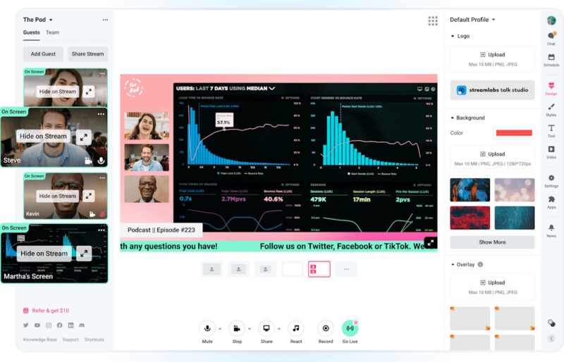 Streamlabs Talk Studio