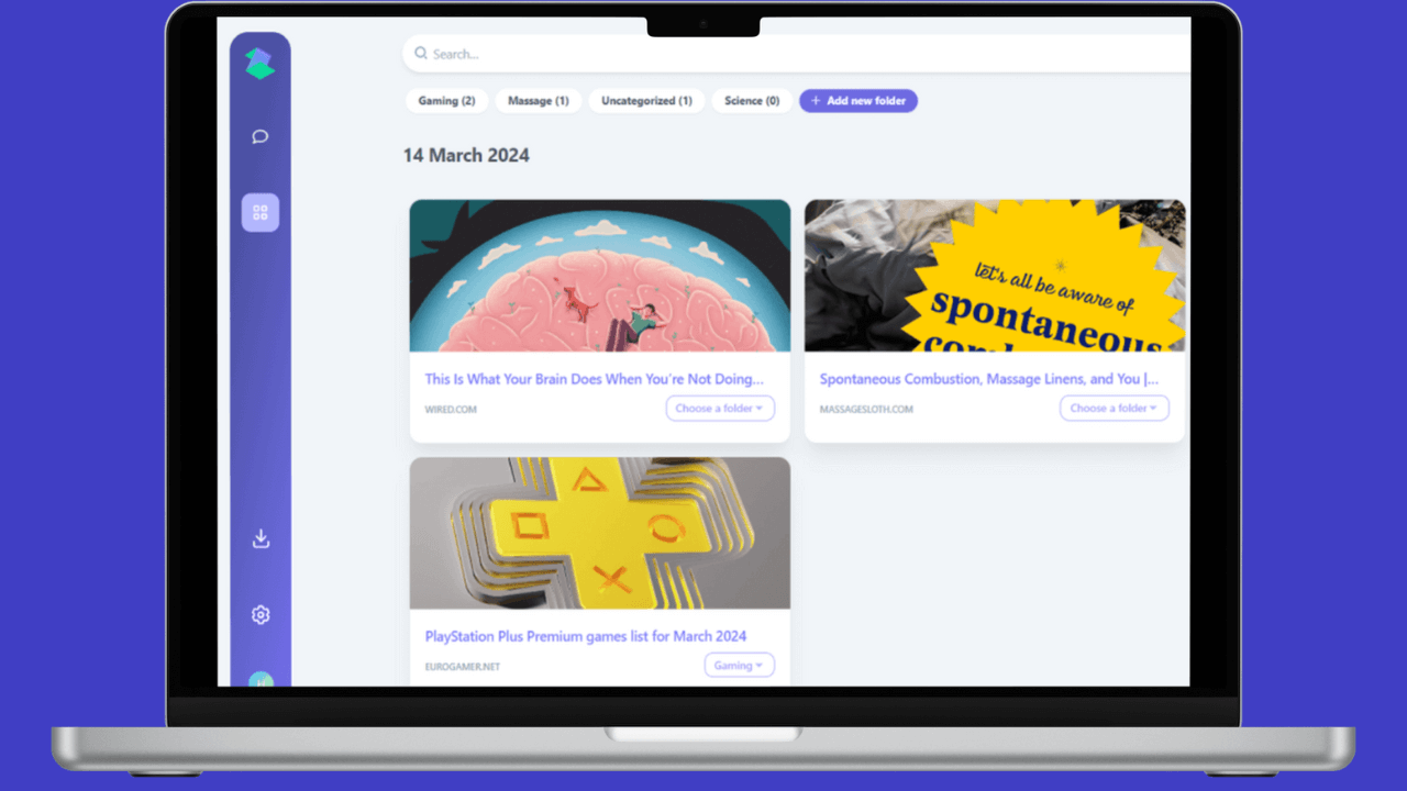 Zenfetch app on a computer.