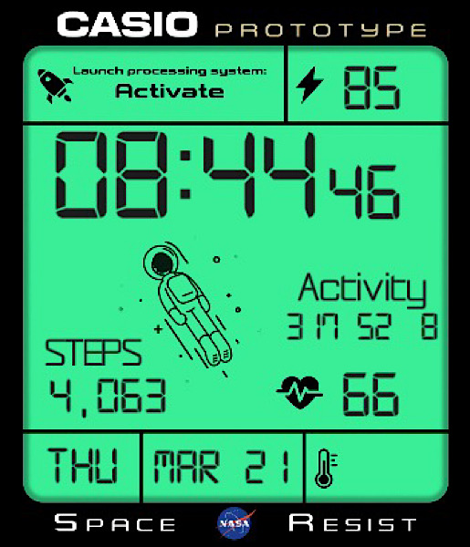 Clockology Casio Space Resist