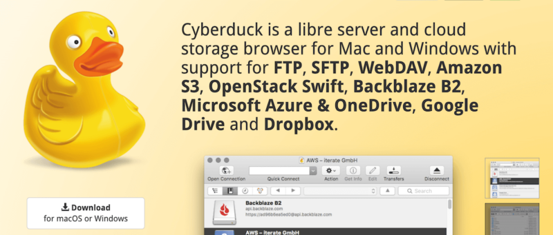 Cyberduck FTP