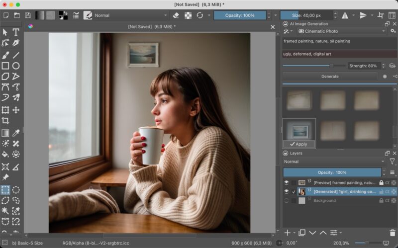 Krita Ai Inpainted Image