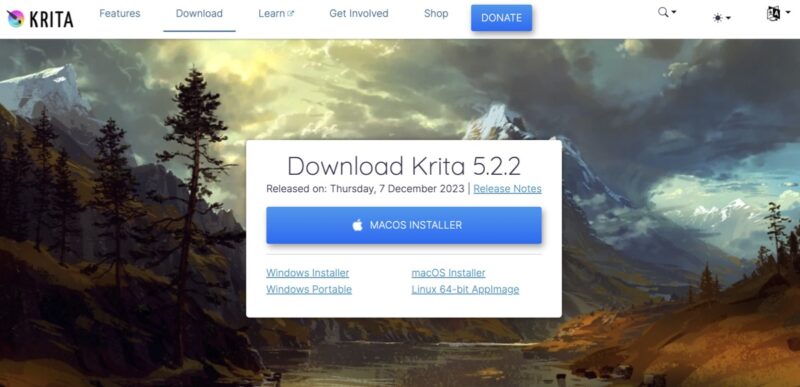 Krita Download Page