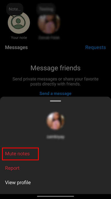 Mute Notes On Instagram