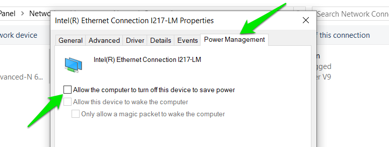 Power Management Disable