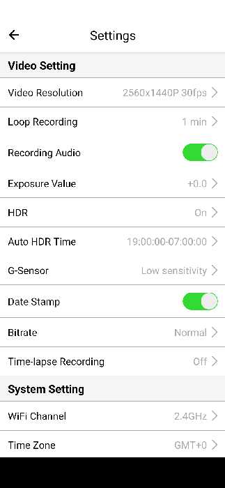 Viofo Vs1 Tiny 2k Settings
