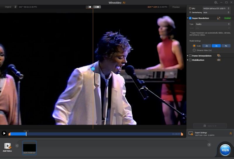 Winxvideoai Video Sharpening